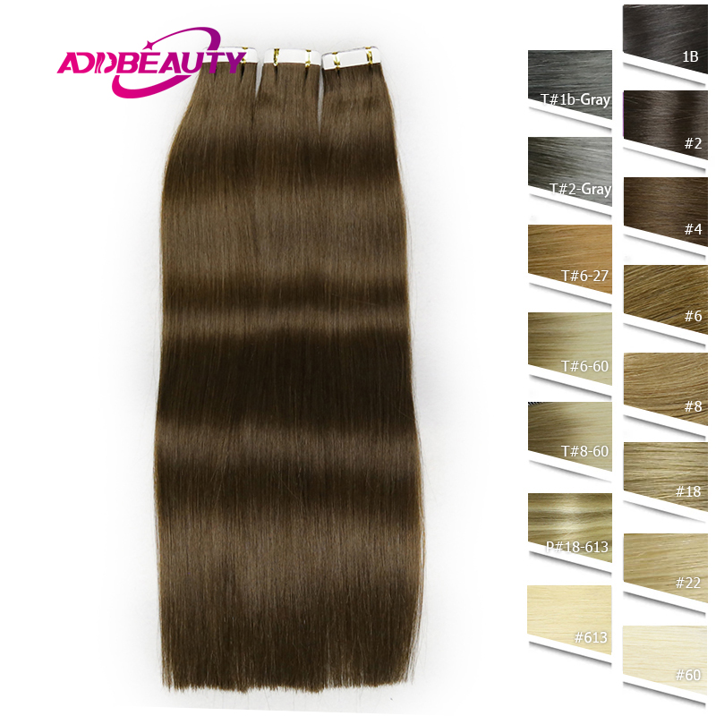 Invisible Tape In Extensions Real Hair - 심리스 스트레이트 인모 익스텐션, 실제 인모,