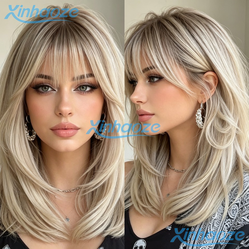 613 Blonde Body Wave Lace Front Wig - 프린지 인모 플래티넘 블론드 숏 브라질리언
