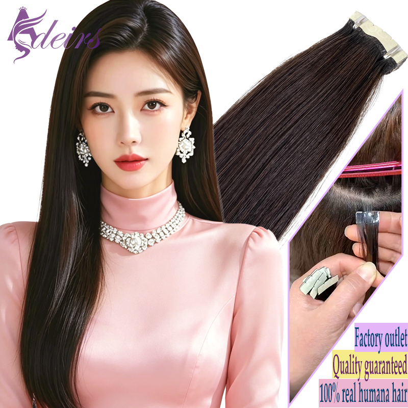 Invisible Tape In Extensions Real Hair - ADEIRS 여성용 미니 테이프 헤어 익스텐션,