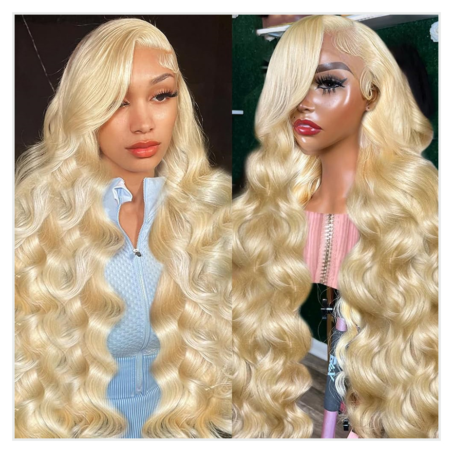 613 Blonde Body Wave Lace Front Wig - 613 허니 블론드 13x4 레이스 프론트