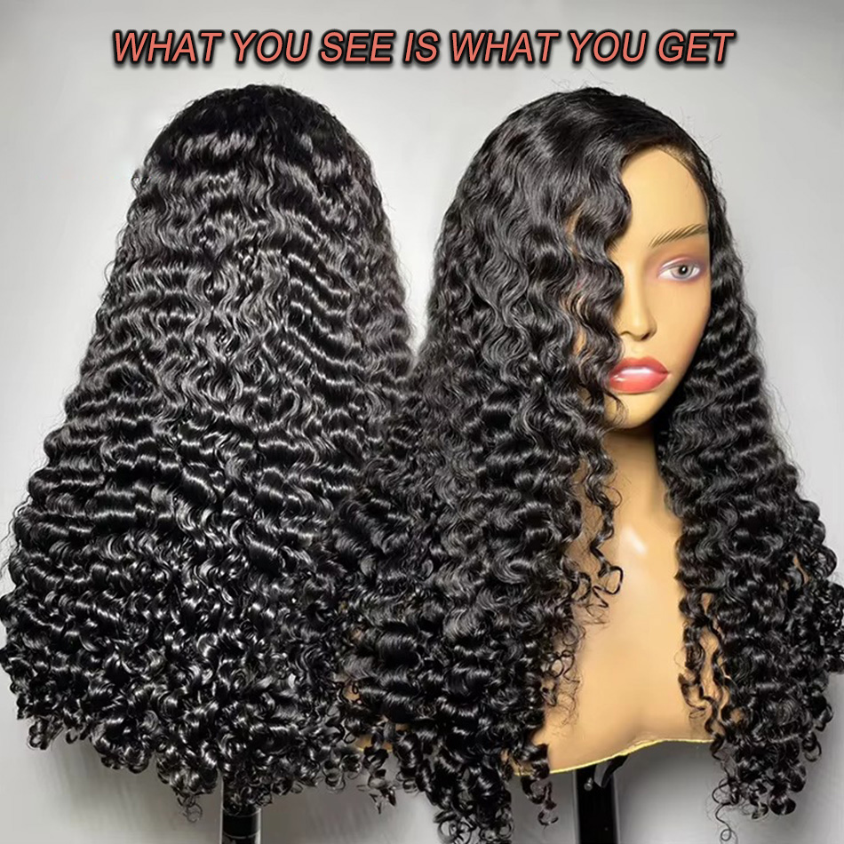 딥 웨이브 프론탈 가발 13x4 13x6 HD 레이스  - Hd Lace Frontal Wig Human Hair Pre Plucked 리뷰 및 가격
