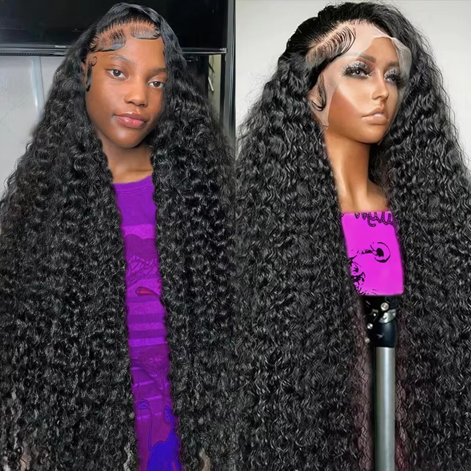 딥 웨이브 프론탈 가발 13x4 13x6 HD 레이스  - Hd Lace Frontal Wig Human Hair Pre Plucked 리뷰 및 가격