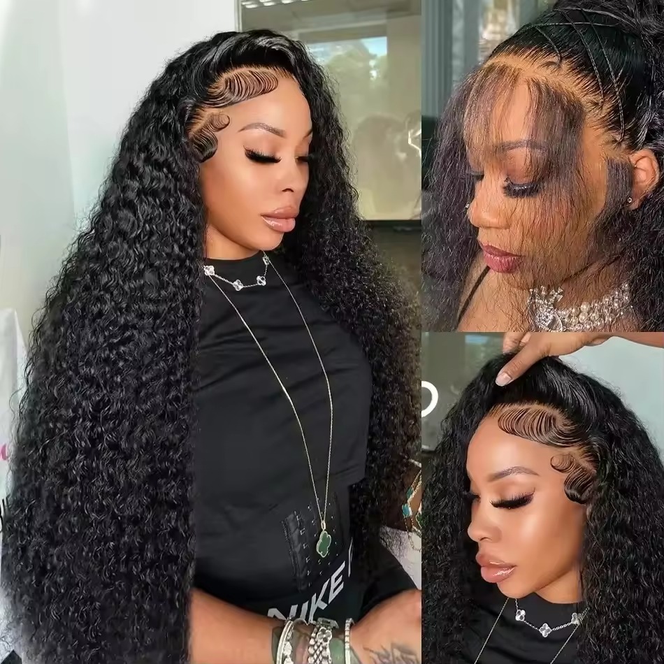 딥 웨이브 프론탈 가발 13x4 13x6 HD 레이스  - Hd Lace Frontal Wig Human Hair Pre Plucked 리뷰 및 가격