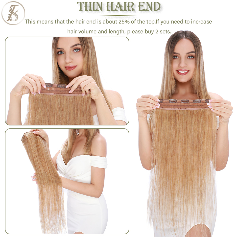 TESS 클립 인 인간 헤어 익스텐션 100% 천연 익 - Seamless Clip In Hair Extensions Human Hair 리뷰 및 가격