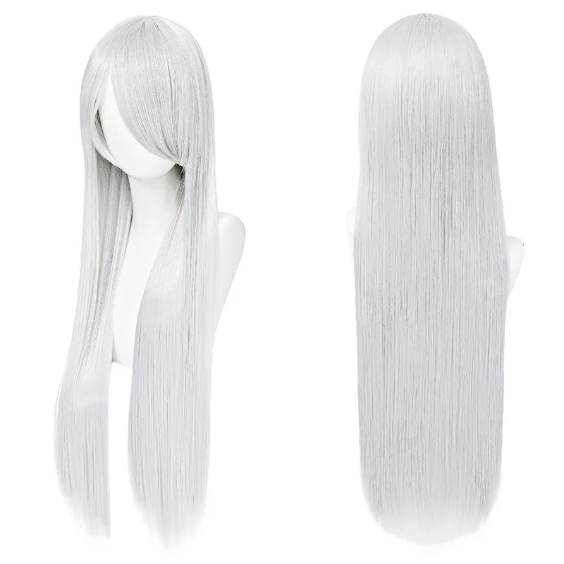 80cm 다채로운 긴 직선 합성 머리 흰색 보라색 검정 - Synthetic Braided Wigs For Black Women 리뷰 및 가격