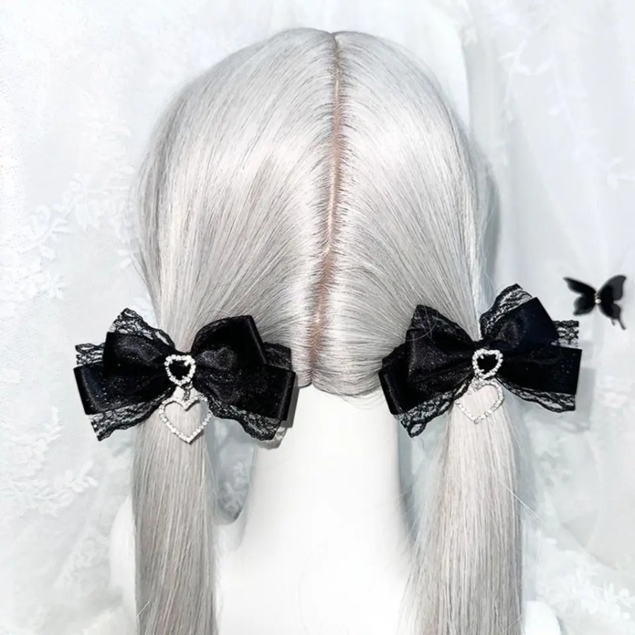 1/2Pc Kawaii Y2k 스타일 고딕 헤어 클립  - Hair Clips 리뷰 및 가격