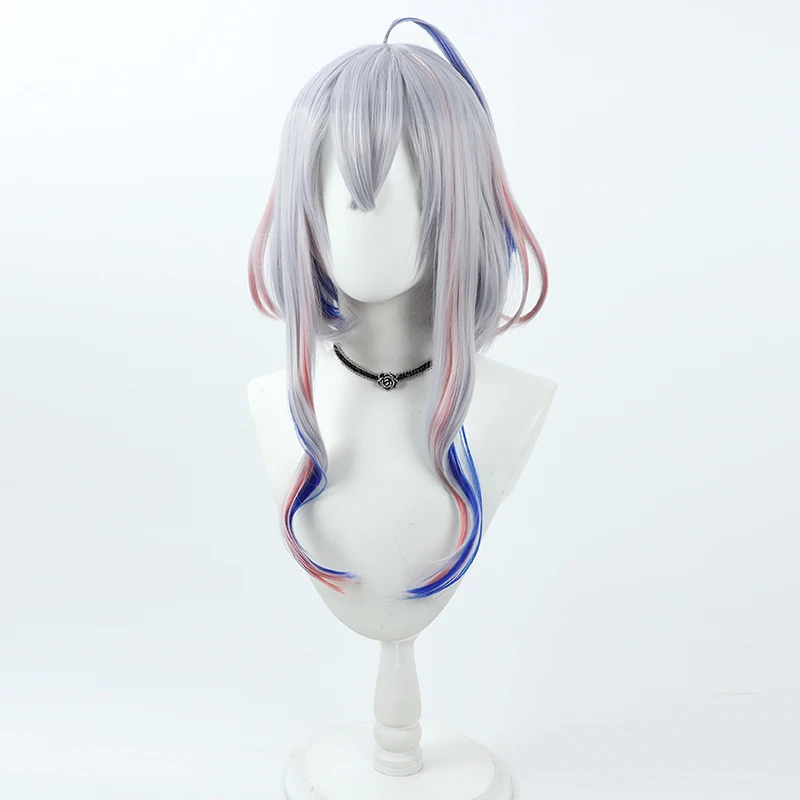 아마네 카나타 코스프레 가발 Vtuber 그레이 핑크  - Synthetic Wigs 리뷰 및 가격