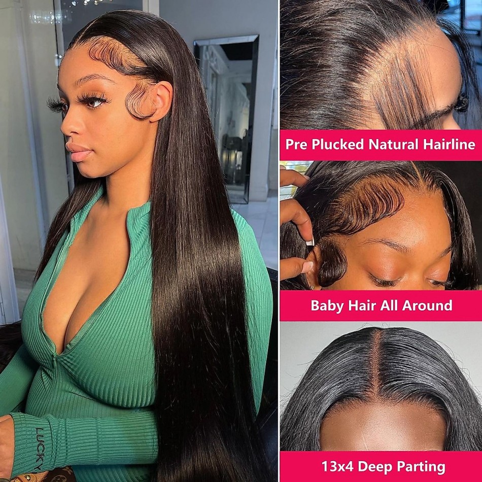 스트레이트 인모 가발 글루리스 220 밀도 13X6 H - Lace Front Wigs 리뷰 및 가격