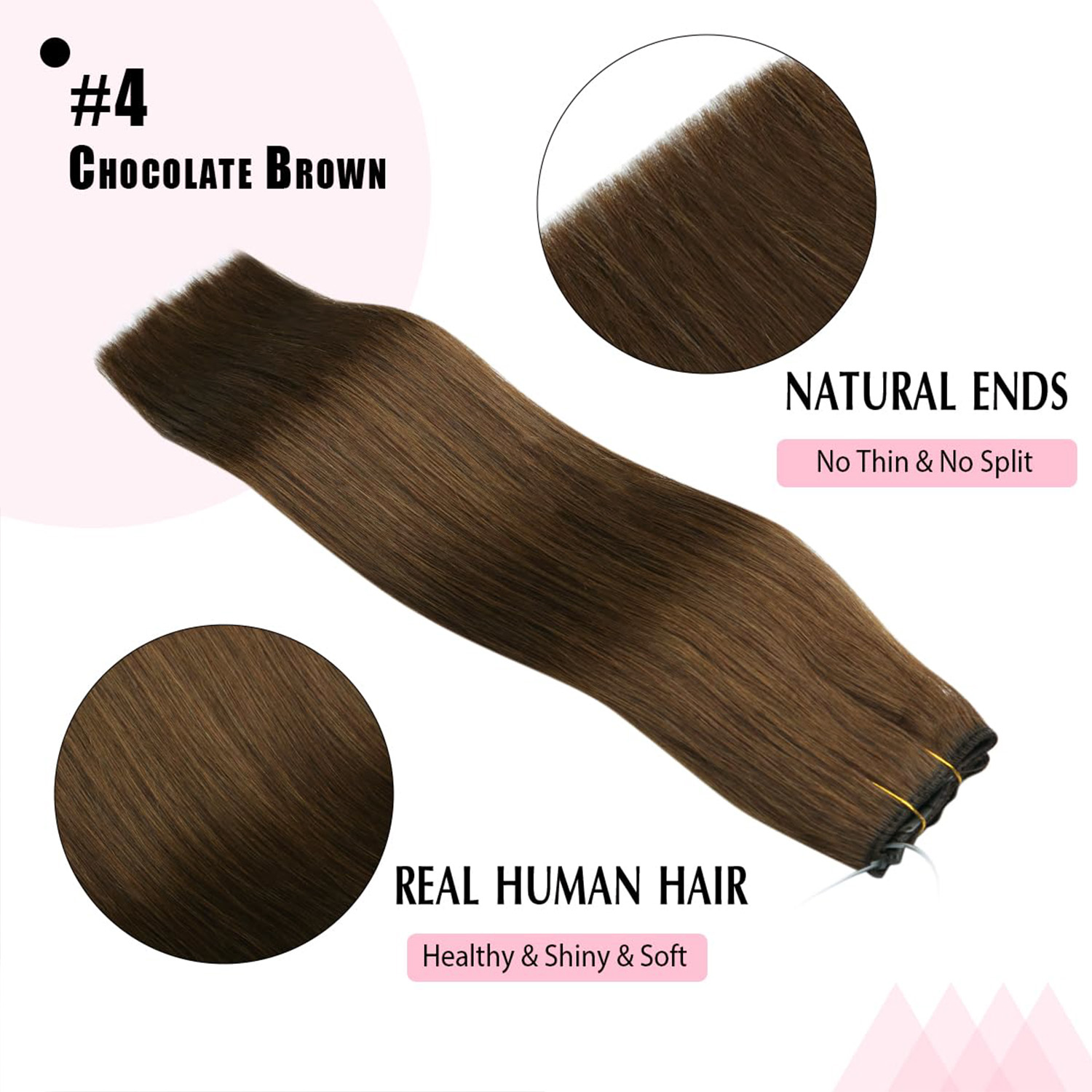 보이지 않는 헤일로 헤어 익스텐션, 진짜 인모, 피쉬  - Seamless Clip In Hair Extensions Human Hair 리뷰 및 가격