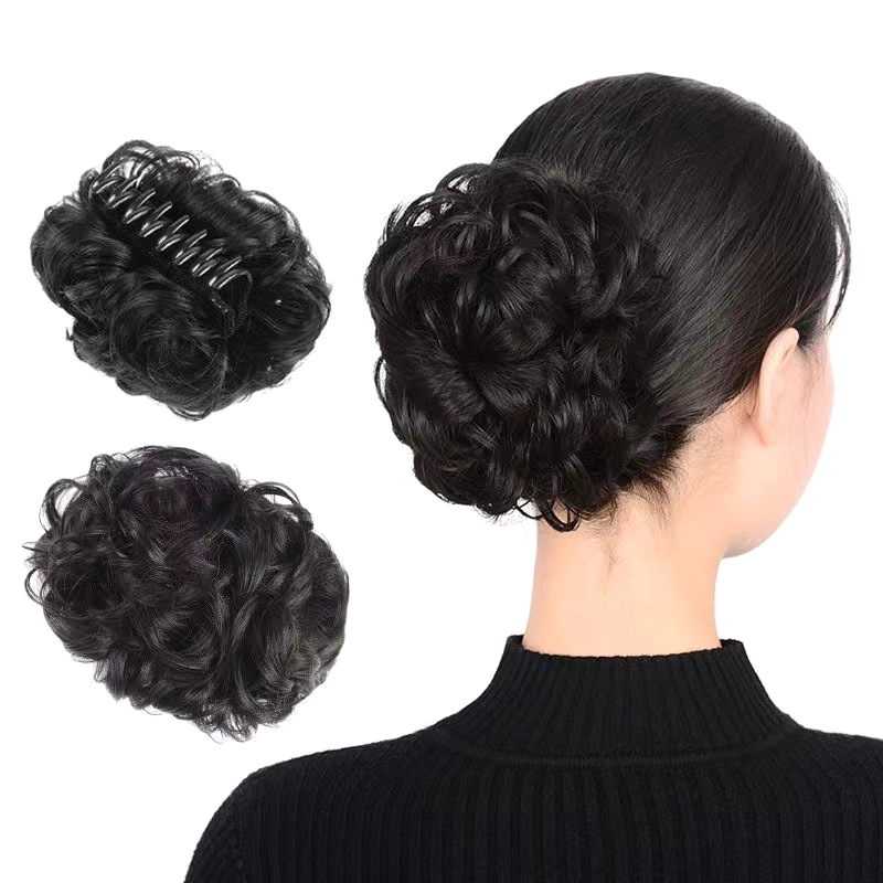 새로운 합성 시뇽 메시 번 클립형 헤어피스 웨이브 곱슬 - Claw Clip Messy Bun Hair Piece 리뷰 및 가격