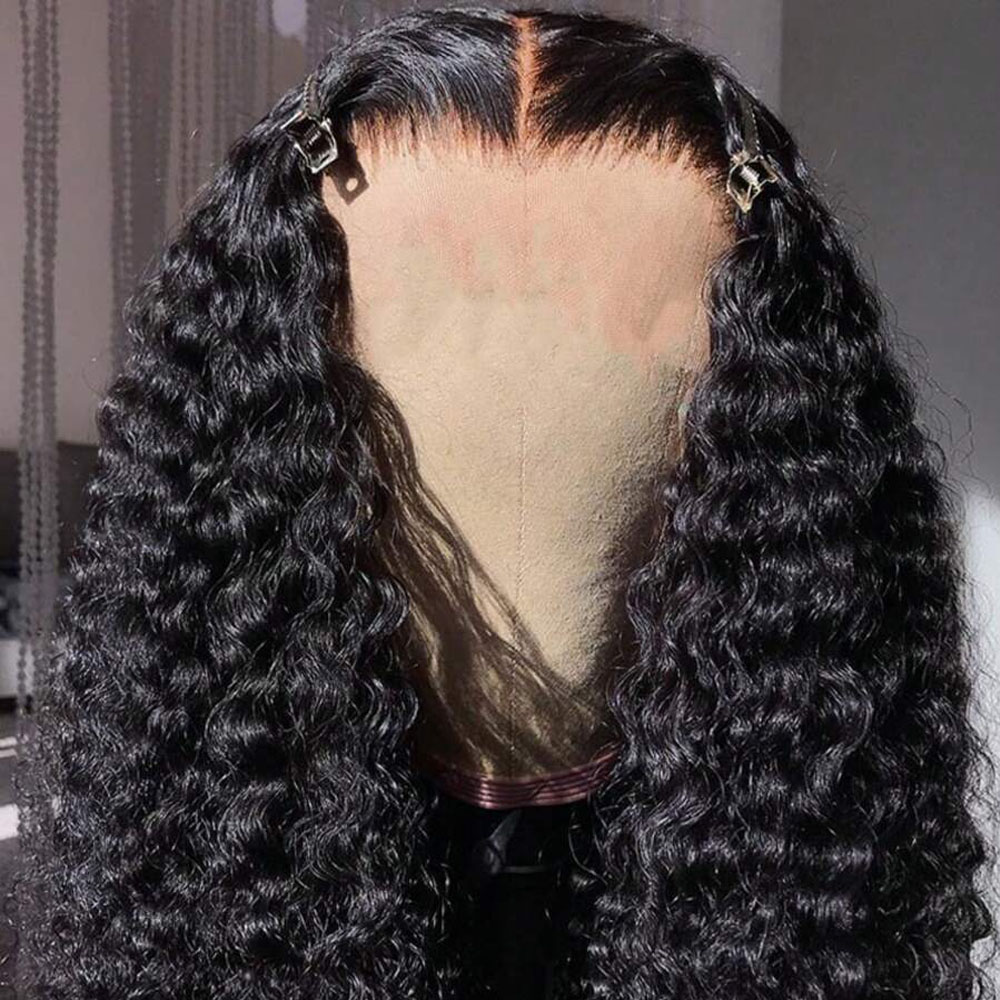 딥 웨이브 레이스 프론트 가발 인모 13x4 HD 레이 - Human Hair Wigs 리뷰 및 가격