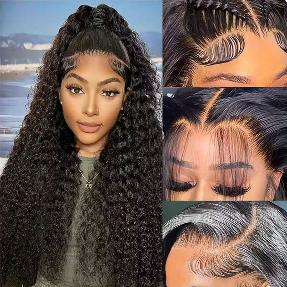 딥 웨이브 레이스 프론트 가발 인모 13x4 HD 레이 - Human Hair Wigs 리뷰 및 가격