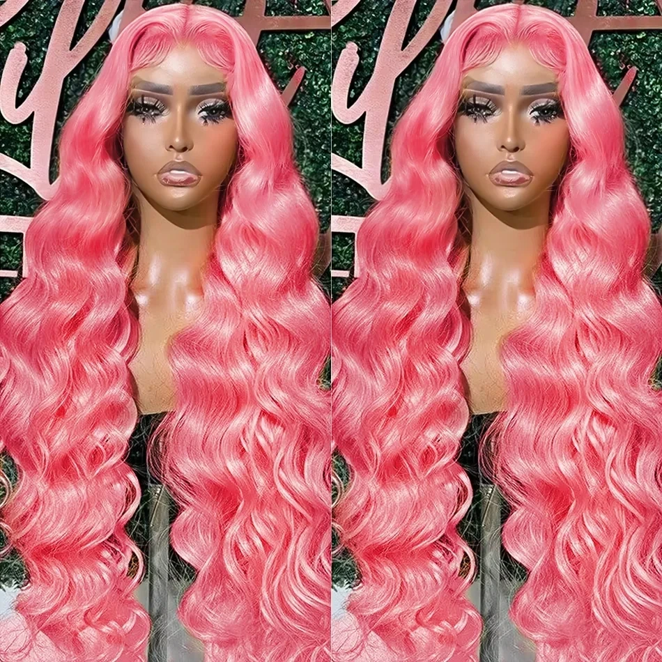 13x4 바디 웨이브 라이트 핑크 레이스 프론트 가발  - Lace Front Wigs 리뷰 및 가격