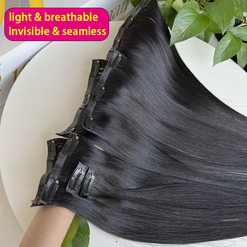 7개입 인비저블 심리스 PU 클립인 인모 헤어 익스텐션 - Seamless Clip In Hair Extensions Human Hair 리뷰 및 가격