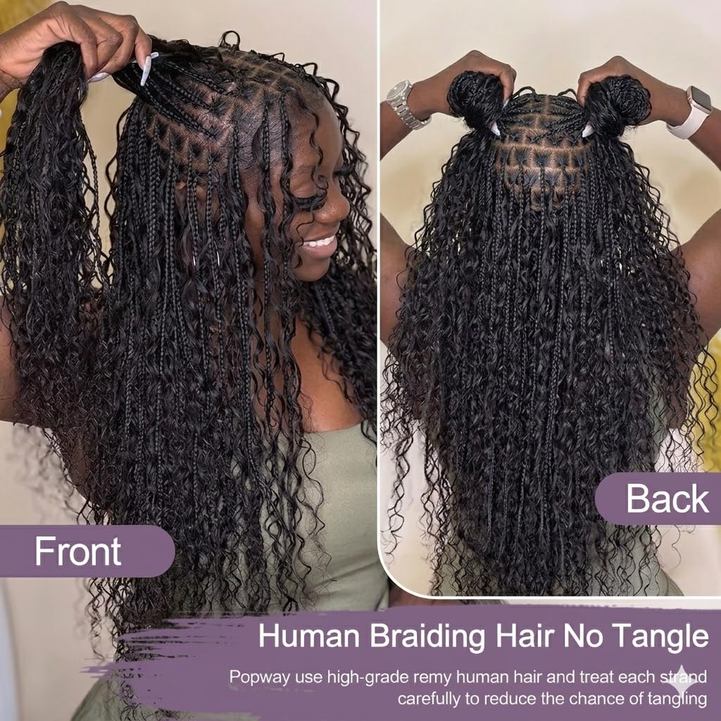 보헤미안 브레이드용 인모, 버마 곱슬머리 번들, 보헤미 - Water Wave Bulk Human Hair For Braiding 리뷰 및 가격