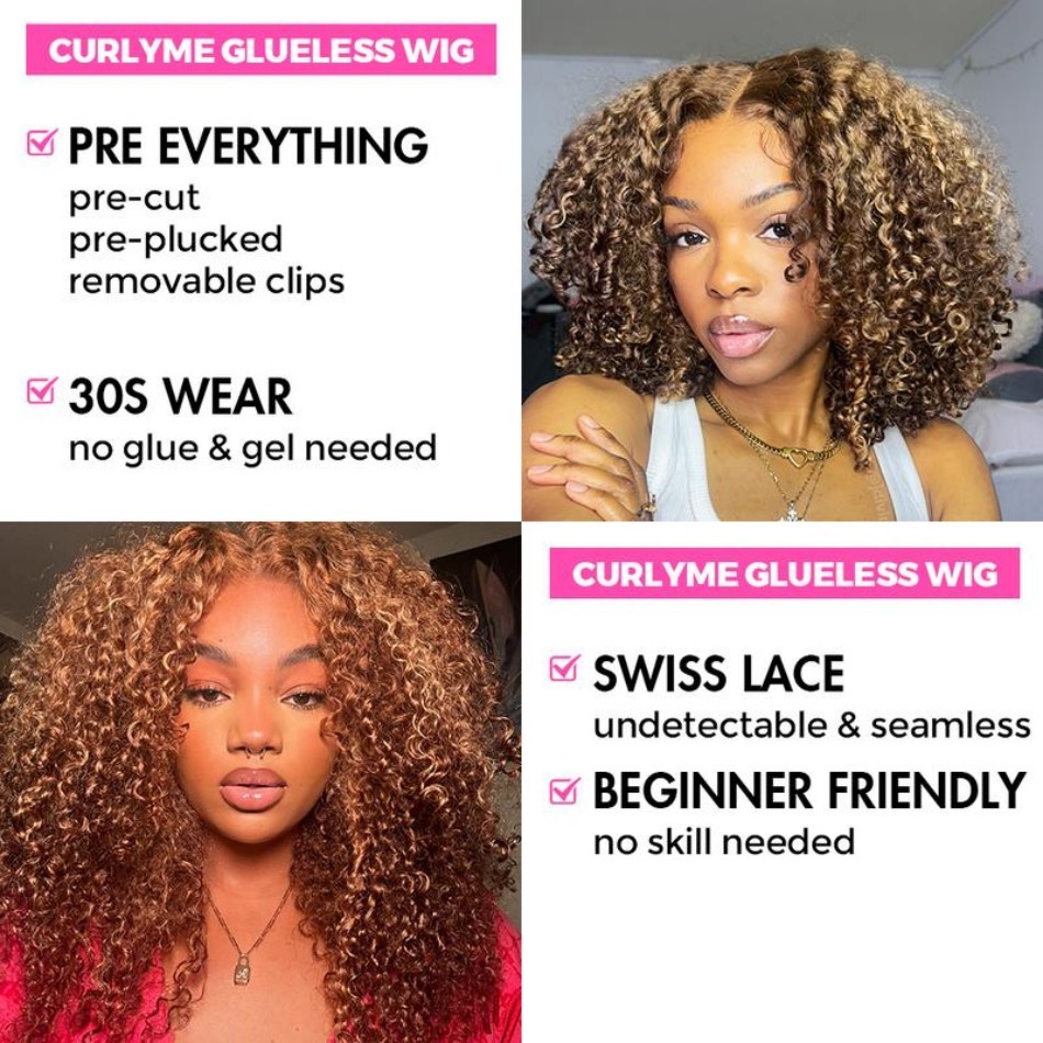 하이라이트 허니 블론드 웨어앤고 글루리스 밥 가발 인모 - Glueless Wear And Go Human Hair Wig 리뷰 및 가격