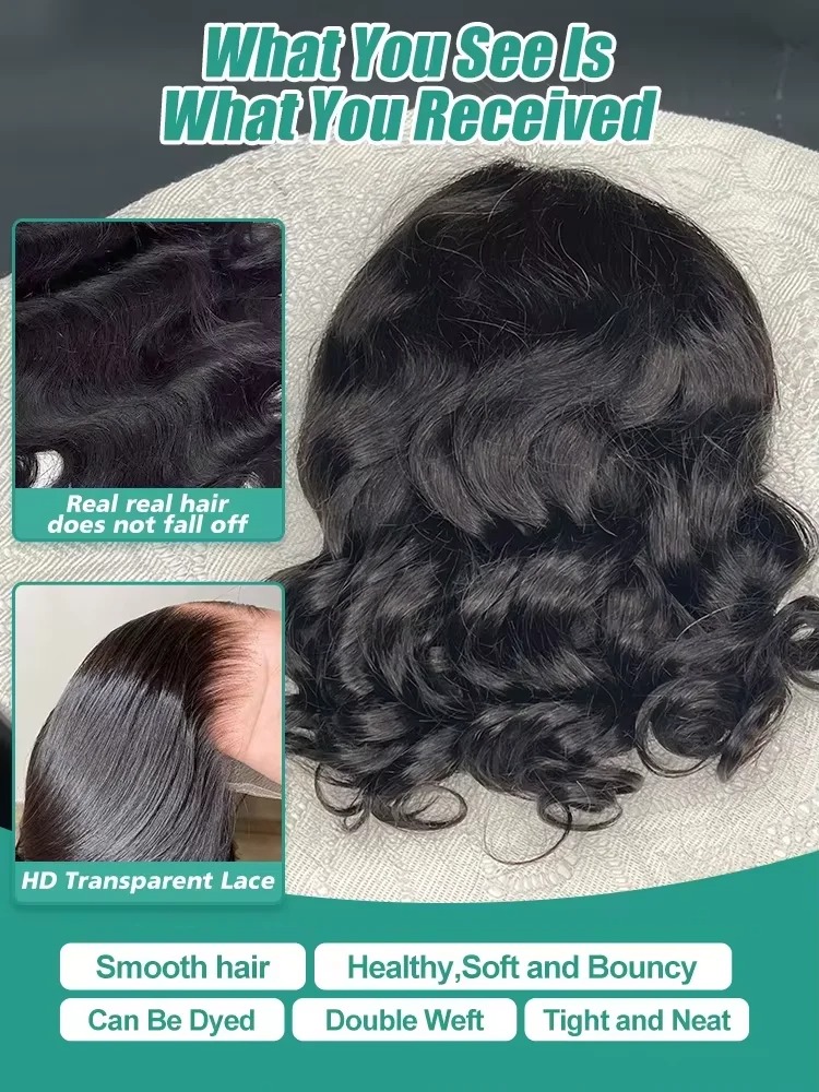 바디 웨이브 밥 가발 인모 13X5 레이스 프론트 인모 - Glueless Wear And Go Human Hair Wig 리뷰 및 가격