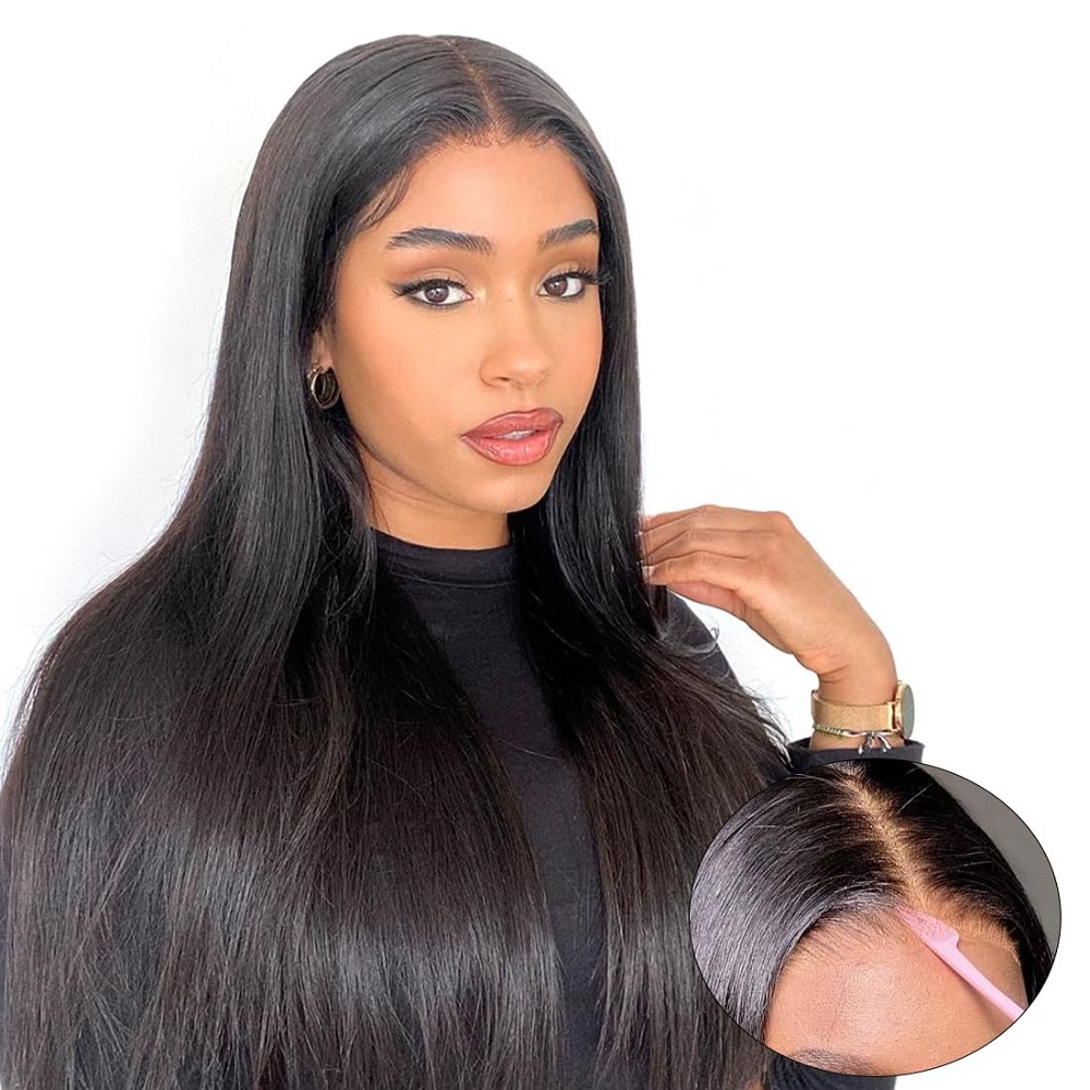7x5 스트레이트 레이스 가발 32인치 200% 밀도  - Glueless Wear And Go Human Hair Wig 리뷰 및 가격