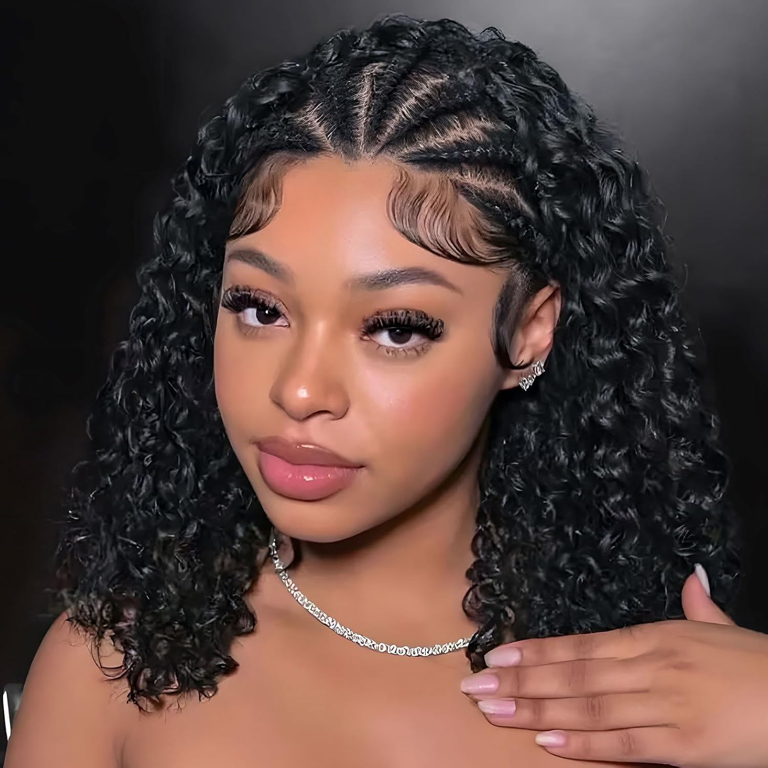 콘로우 브레이드 밥 가발 딥 컬리 브라질리언 인모 노트 - Glueless Wear And Go Human Hair Wig 리뷰 및 가격
