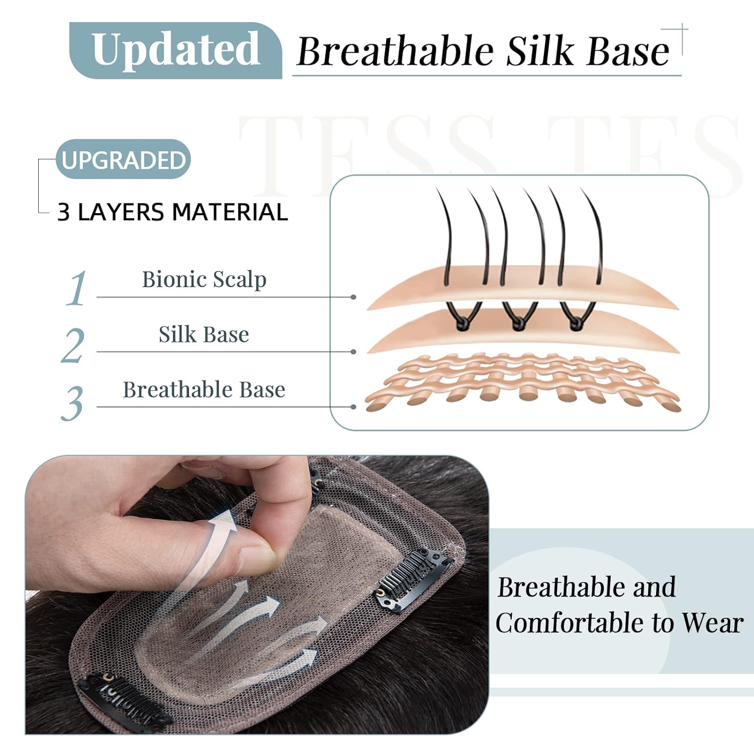 여성용 100% 레미 인간 헤어 토퍼 스트레이트 브라운 - Seamless Clip In Hair Extensions Human Hair 리뷰 및 가격