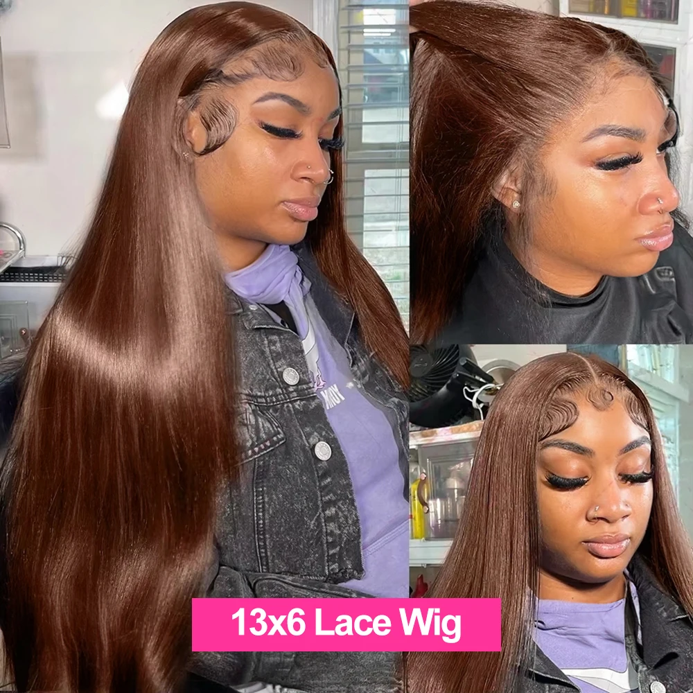 초콜릿 13x4 HD 레이스 프론트 가발 200% 밀도 - Lace Front Wigs 리뷰 및 가격