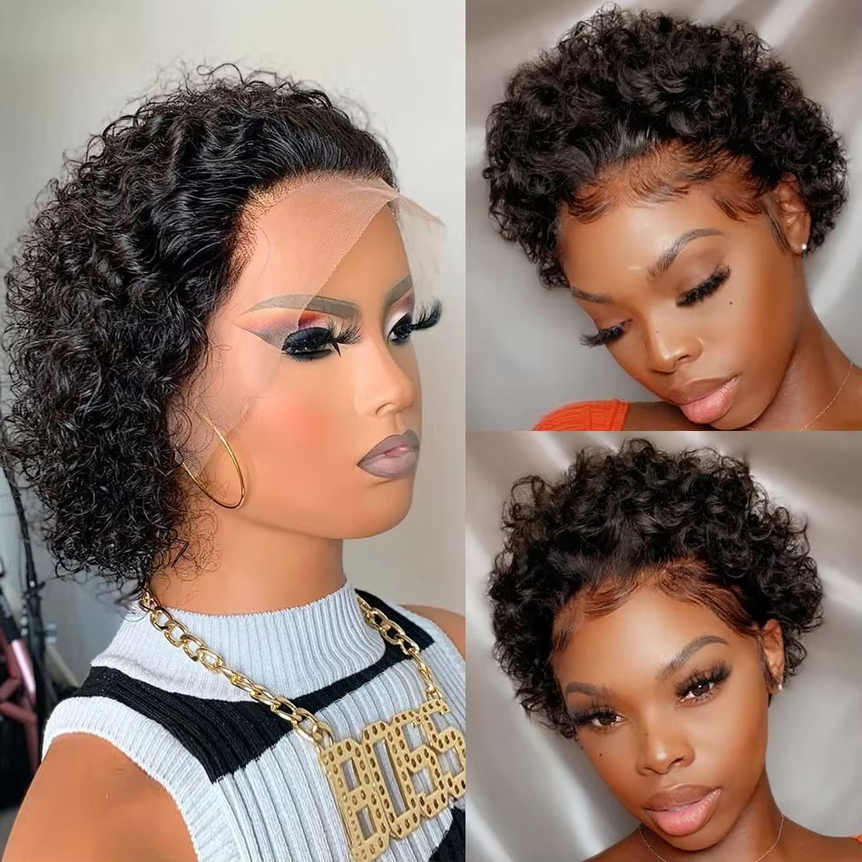 픽시컷 가발 13x4 픽시 곱슬머리 인모 가발 브라질  - Short Pixie Cut Wig Human Hair Cheap 리뷰 및 가격