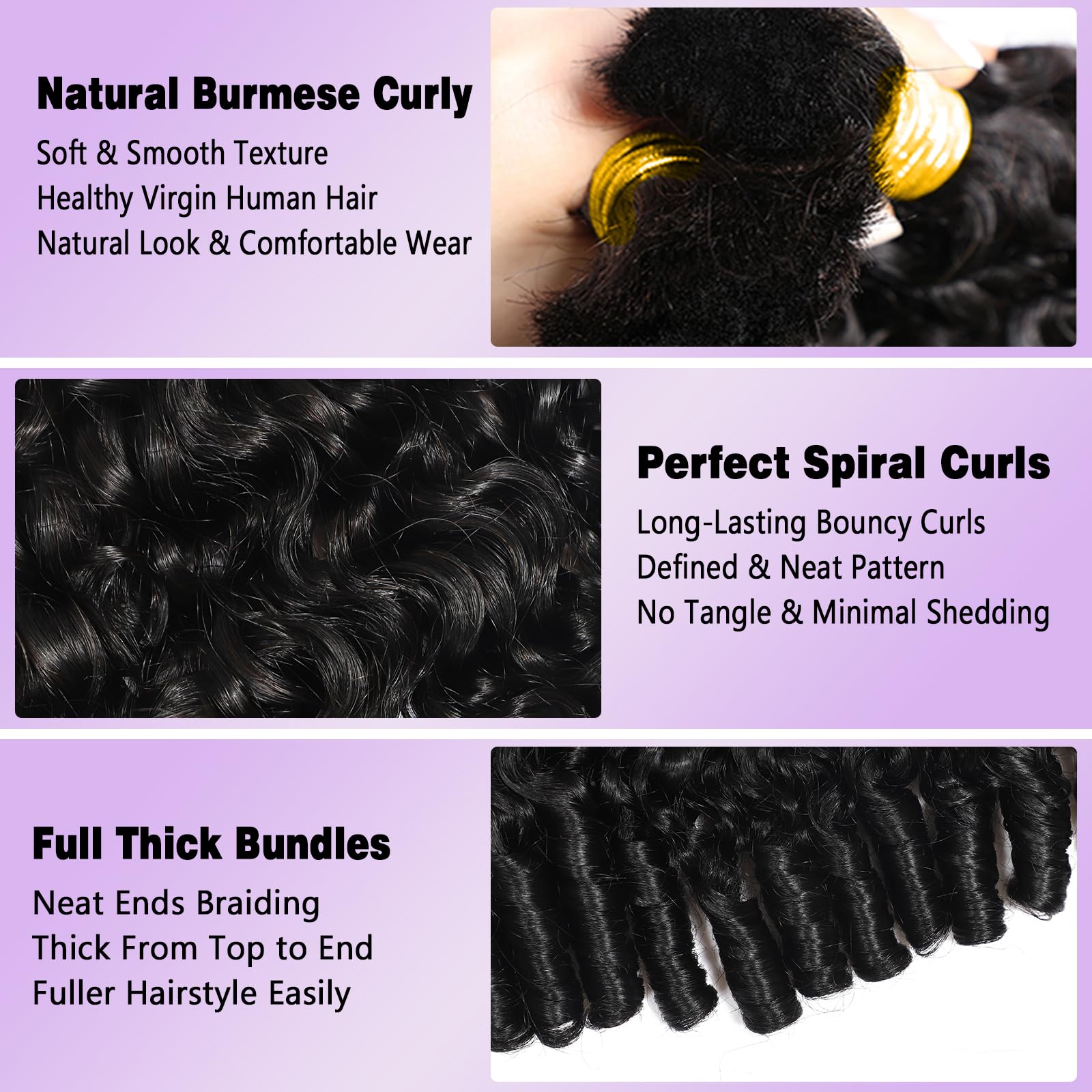 12A 인모 붙임머리용 보헤미안 브레이드 버마 곱슬 스 - Water Wave Bulk Human Hair For Braiding 리뷰 및 가격