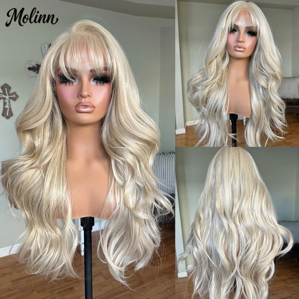 뱅스 613 블론드 바디 웨이브 레이스 프론트 가발 1 - 613 Blonde Body Wave Lace Front Wig 리뷰 및 가격