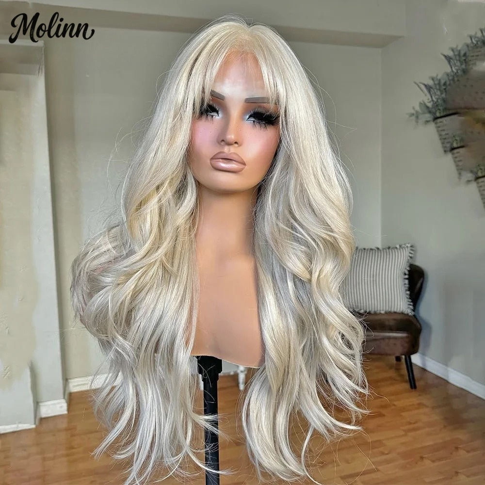 뱅스 613 블론드 바디 웨이브 레이스 프론트 가발 1 - 613 Blonde Body Wave Lace Front Wig 리뷰 및 가격