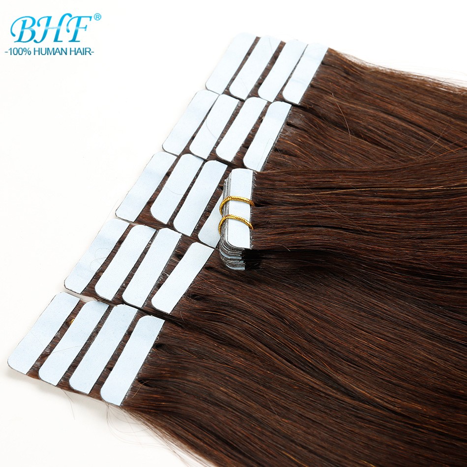 BHF 테이프 인 헤어 익스텐션 스트레이트 인간 헤어  - Invisible Tape In Extensions Real Hair 리뷰 및 가격