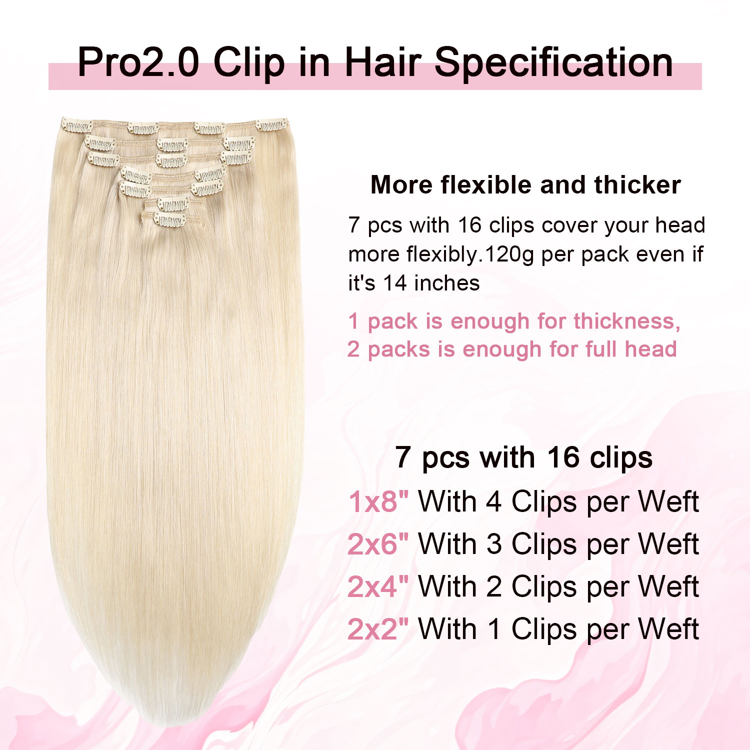 클립형 붙임머리 진짜 인모 # 60 플래티넘 블론드 레 - Seamless Clip In Hair Extensions Human Hair 리뷰 및 가격