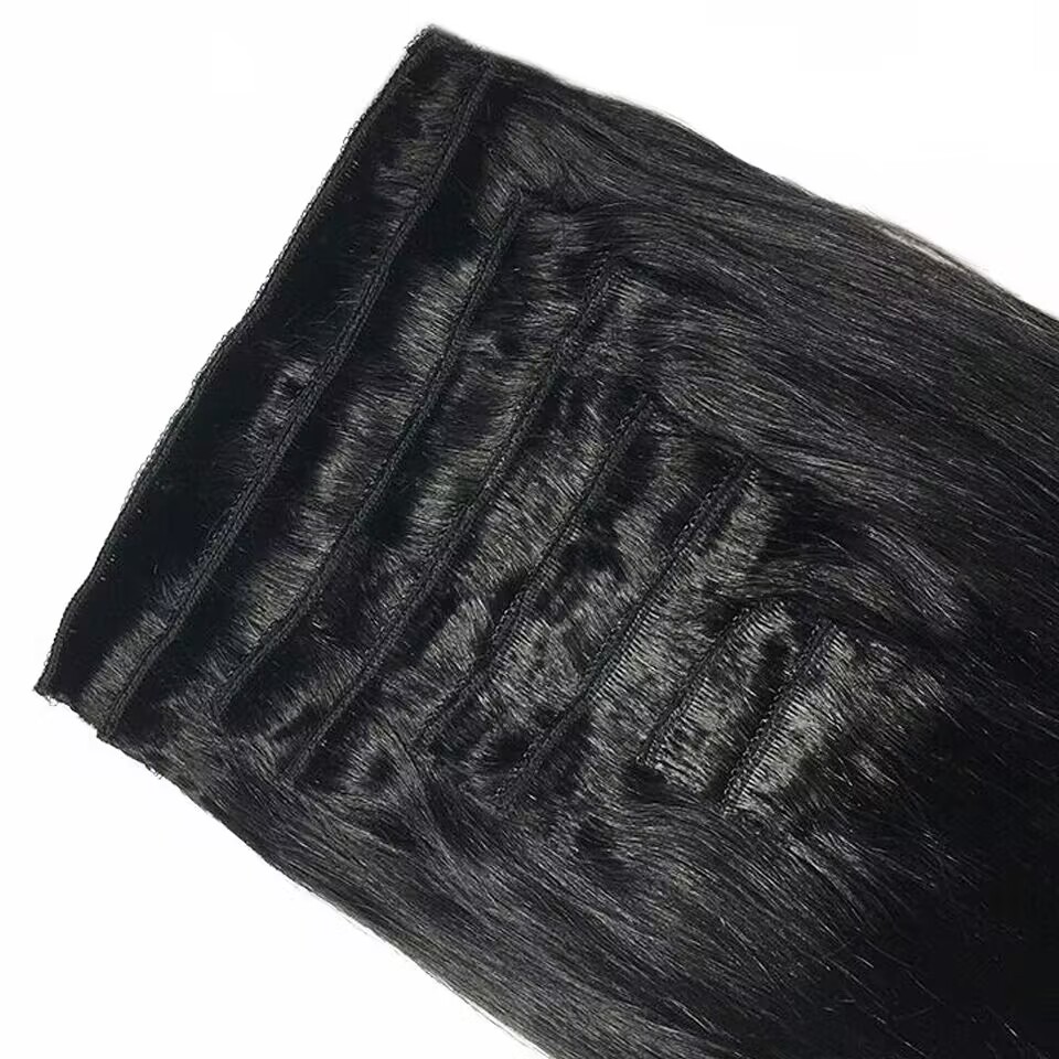 클립형 인모 헤어 익스텐션, 브라질산 버진 레미 인모, - Invisible Tape In Extensions Real Hair 리뷰 및 가격