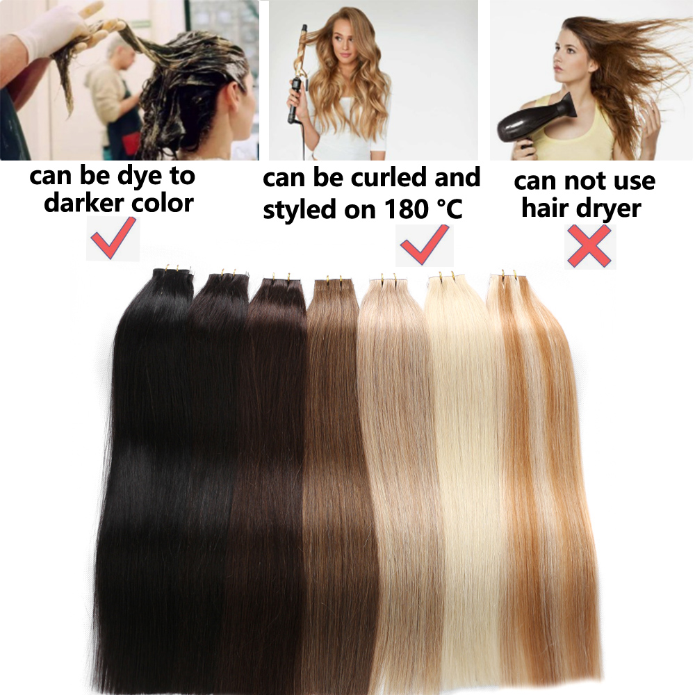 BHF 테이프 인 헤어 익스텐션 인간 모발 20개/팩  - Invisible Tape In Extensions Real Hair 리뷰 및 가격